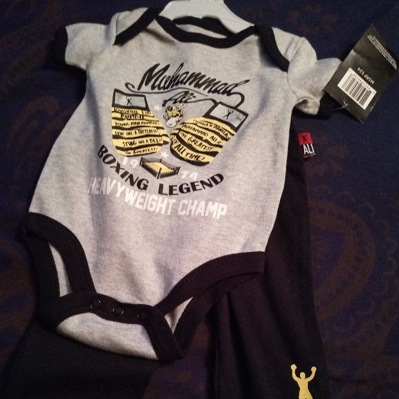 Ali Other - Muhammad Ali Bumble Bee 2-Piece Baby Set